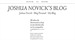 Desktop Screenshot of joshuanovick.com